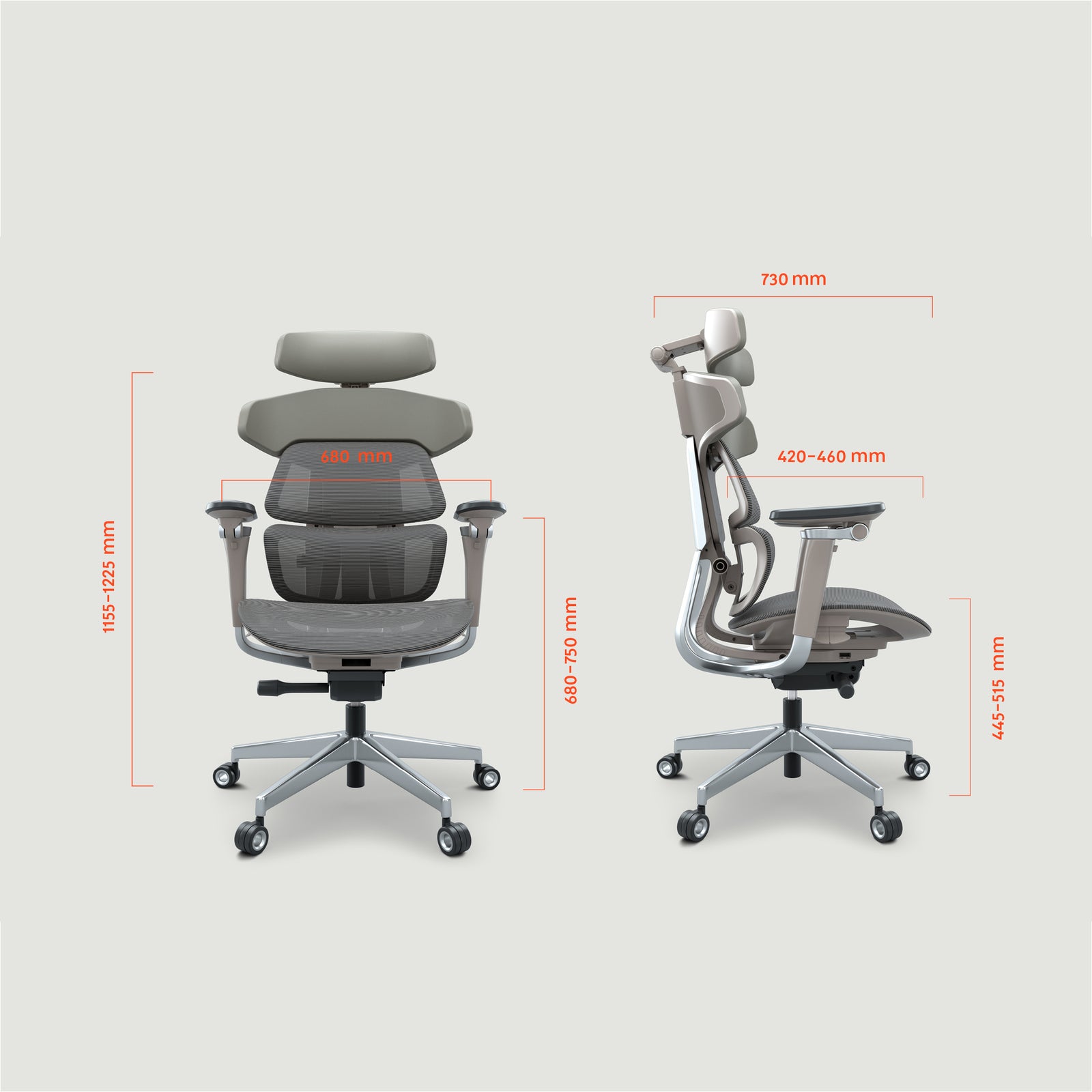 Alpha Chrome Grey Size 1