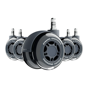 LiberNovo 2.95" Dual Rubber Chair Wheels