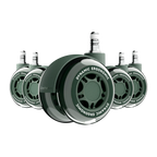 LiberNovo 2.95" Dual Rubber Chair Wheels