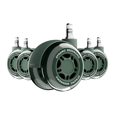 LiberNovo 2.95" Dual Rubber Chair Wheels