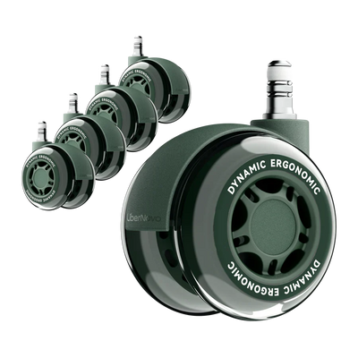 LiberNovo 2.95" Dual Rubber Chair Wheels