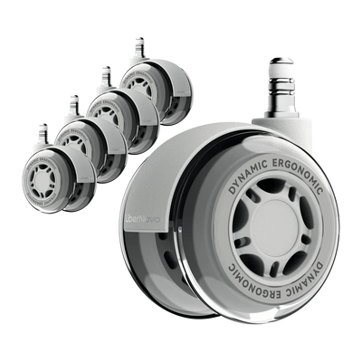 LiberNovo 2.95" Dual Rubber Chair Wheels