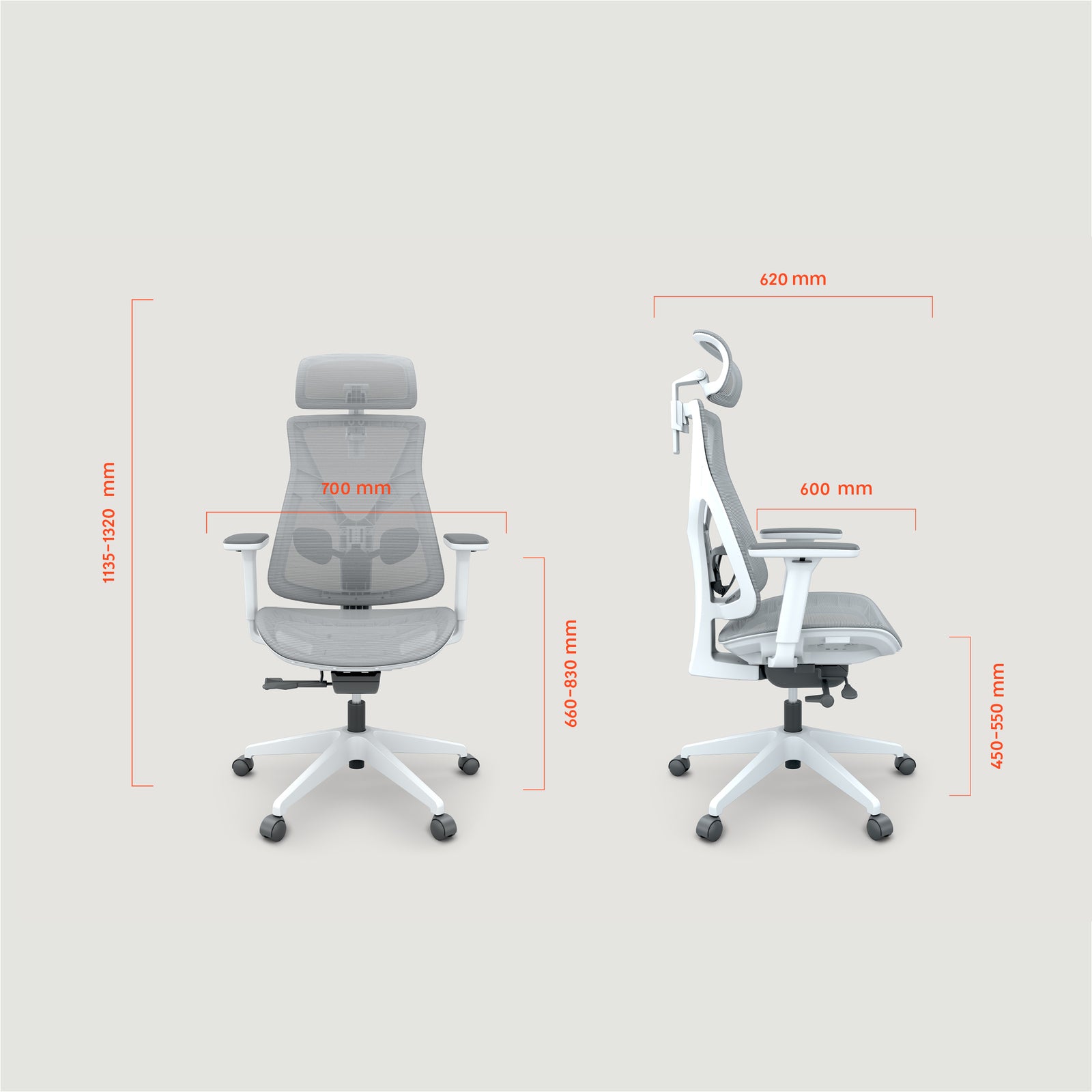 Mylo Chrome Grey Size 1