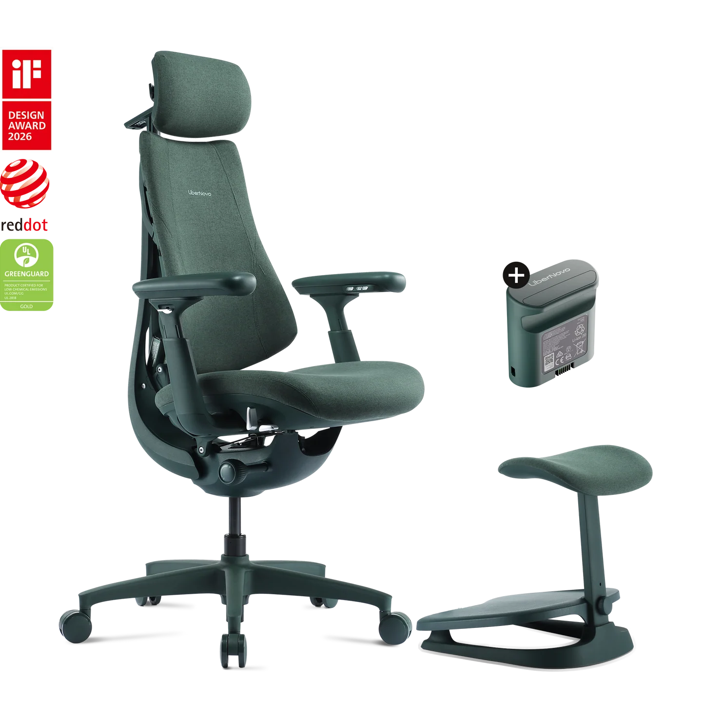 Pro Bundle Libernovo Omni Moss Green 48cm Chair1