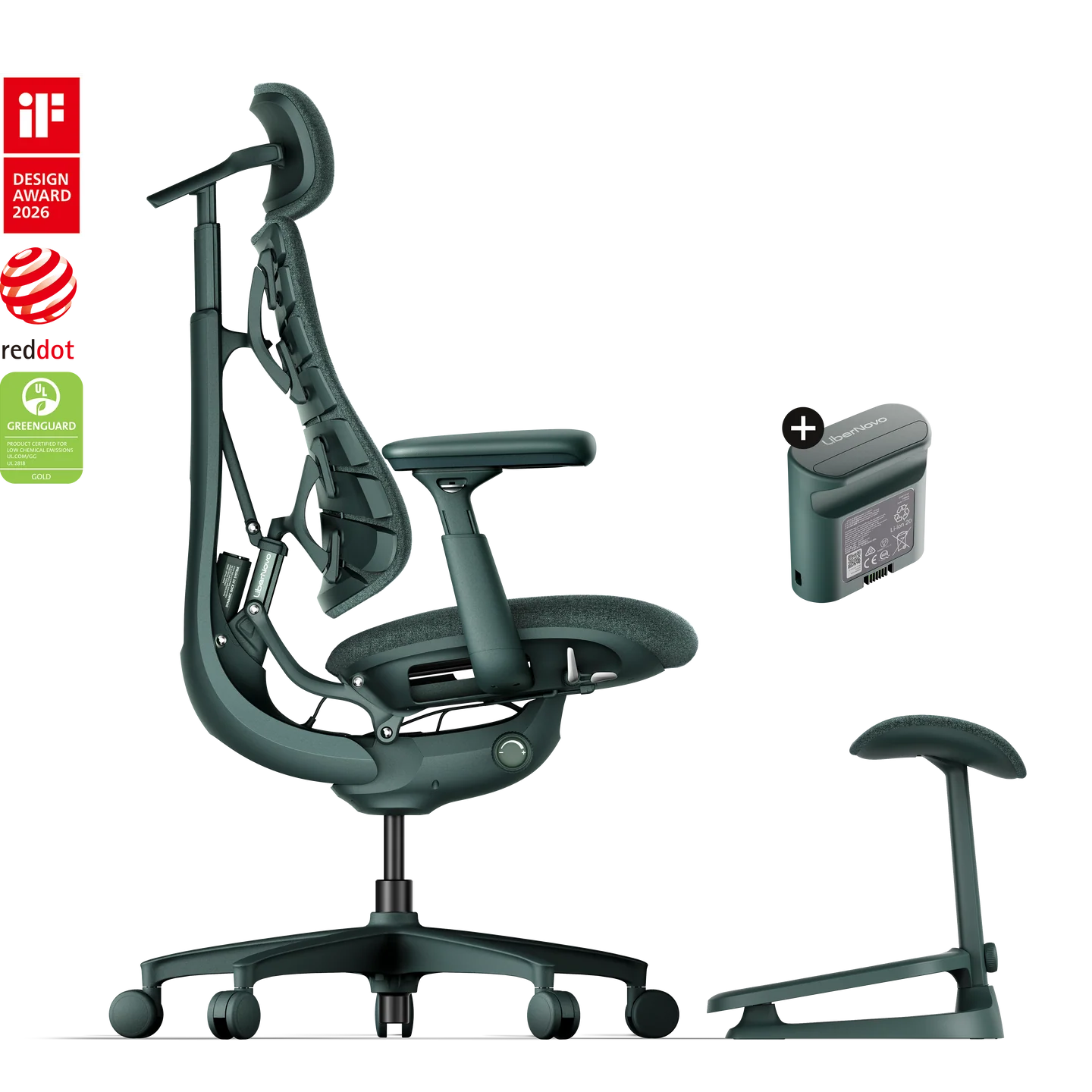 Pro Bundle Libernovo Omni Moss Green 48cm Chair2