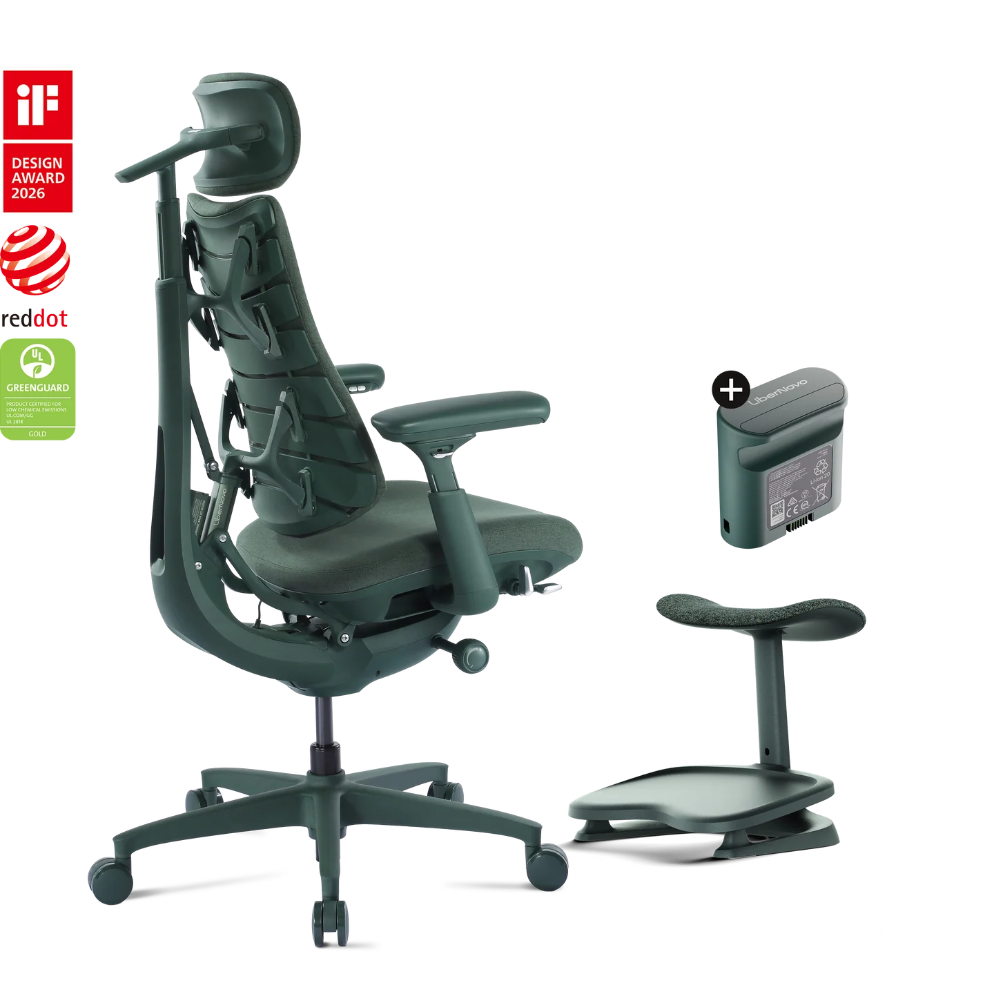 Pro Bundle Libernovo Omni Moss Green 48cm Chair3