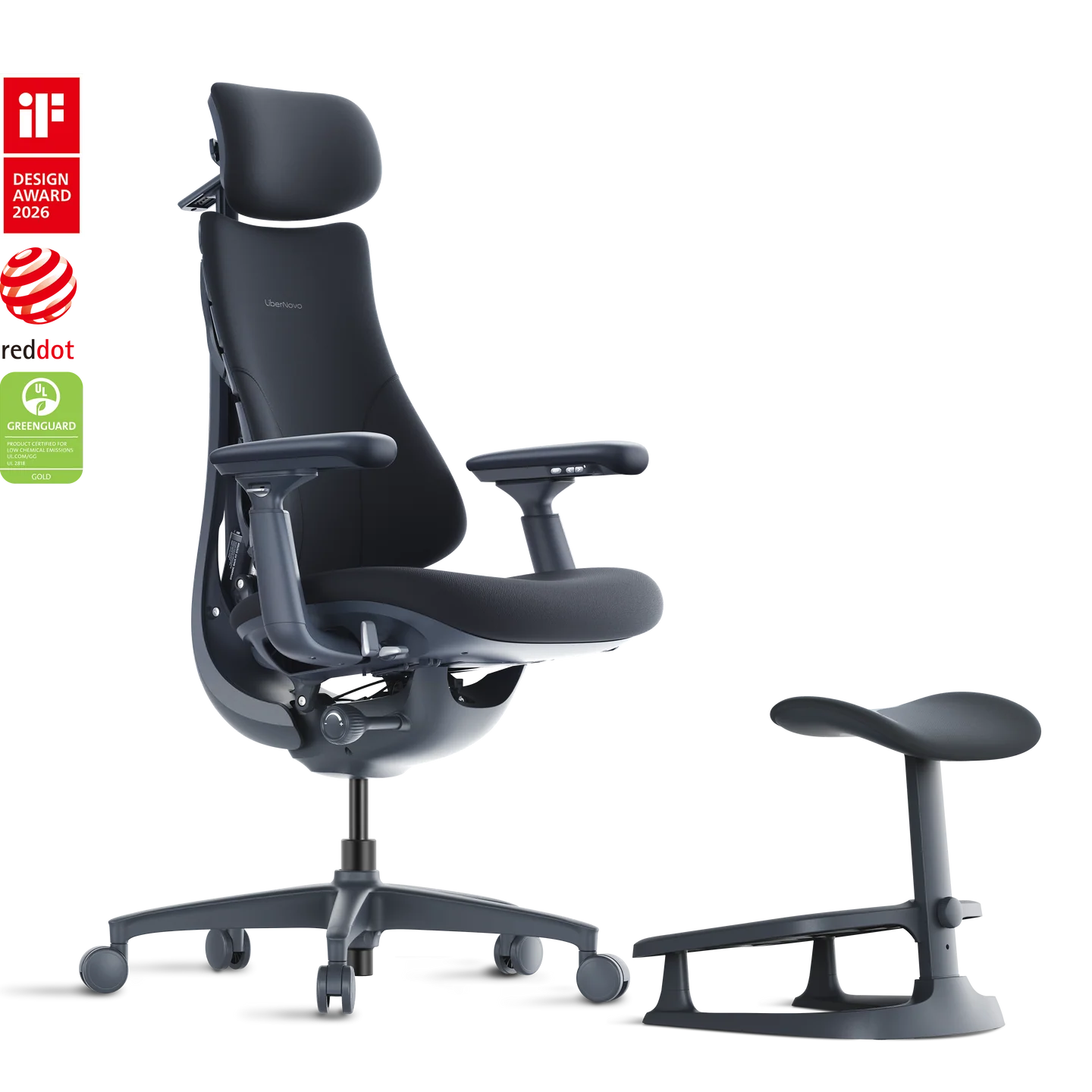 Standard Bundle Libernovo Omni Midnight Black 45cm Chair1
