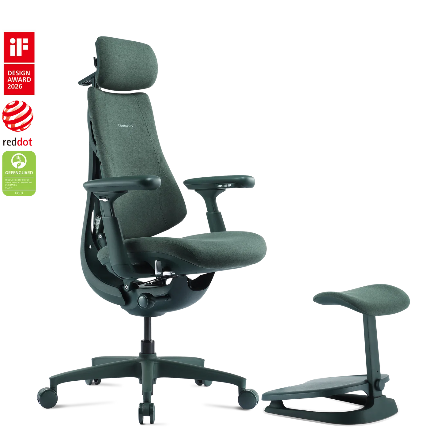 Standard Bundle Libernovo Omni Moss Green 45cm Chair1
