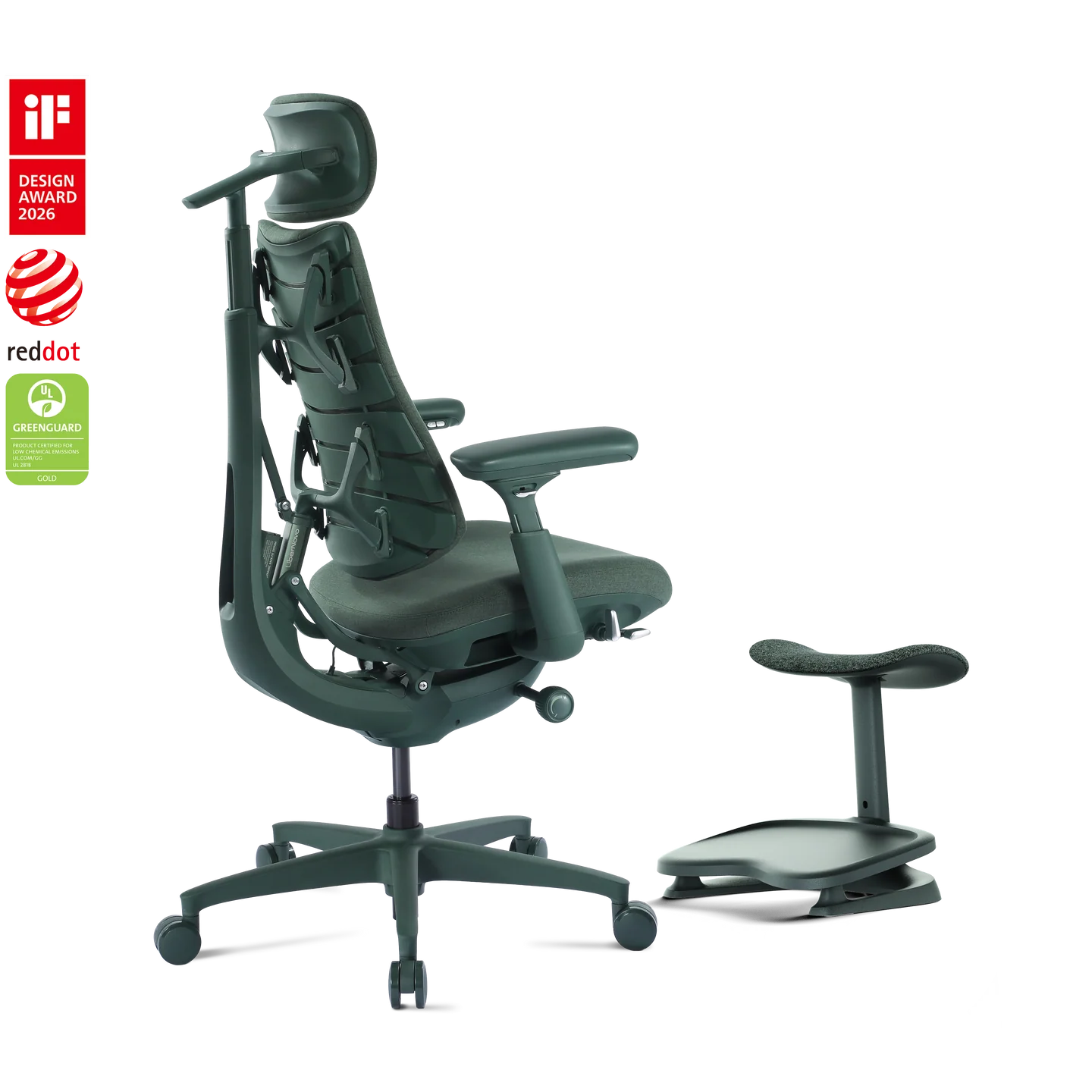 Standard Bundle Libernovo Omni Moss Green 45cm Chair2