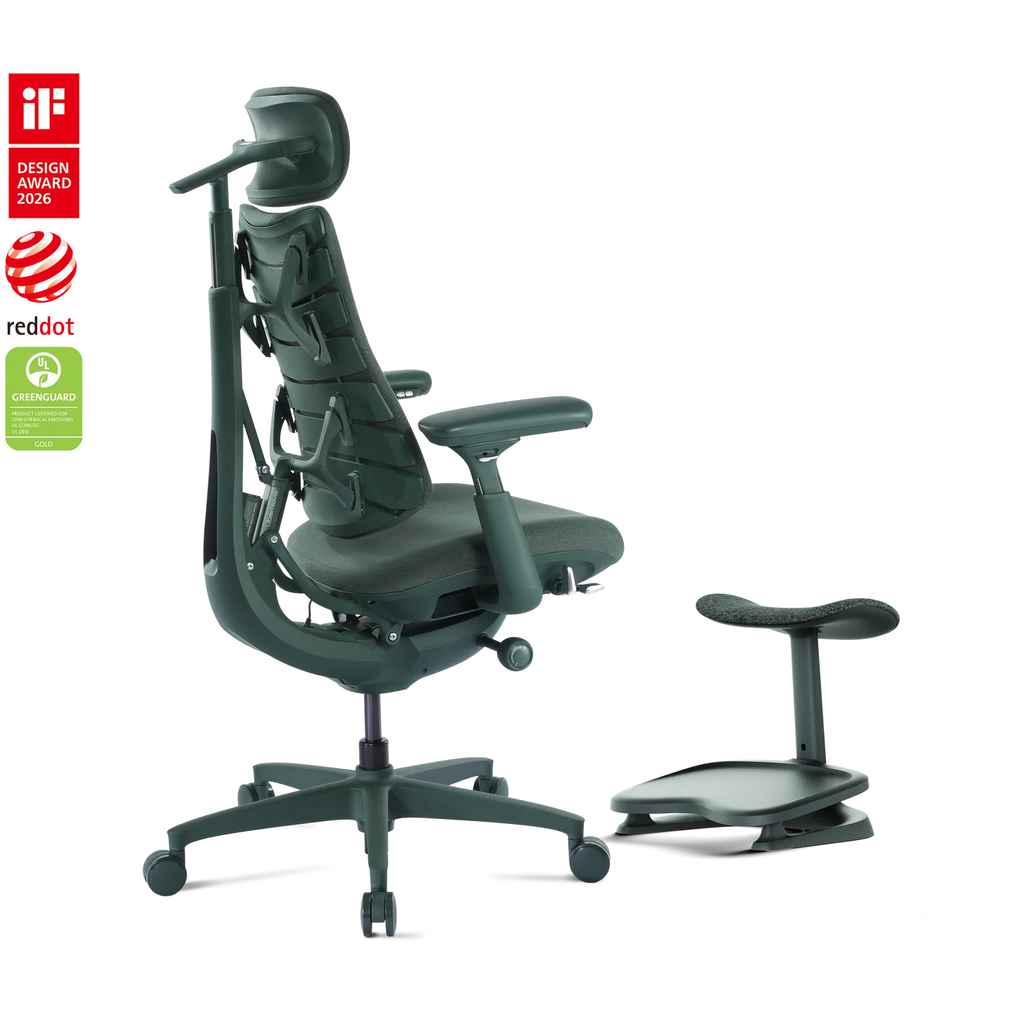 Standard Bundle Libernovo Omni Moss Green 48cm Chair2